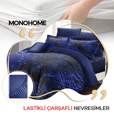 Çift Kişilik Nevresim Takımı ( Lastikli Çarşaf )